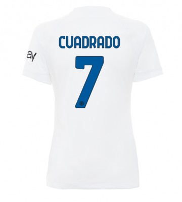 Maillot de foot Inter Milan Juan Cuadrado #7 Extérieur Femmes 2023-24 Manches Courte